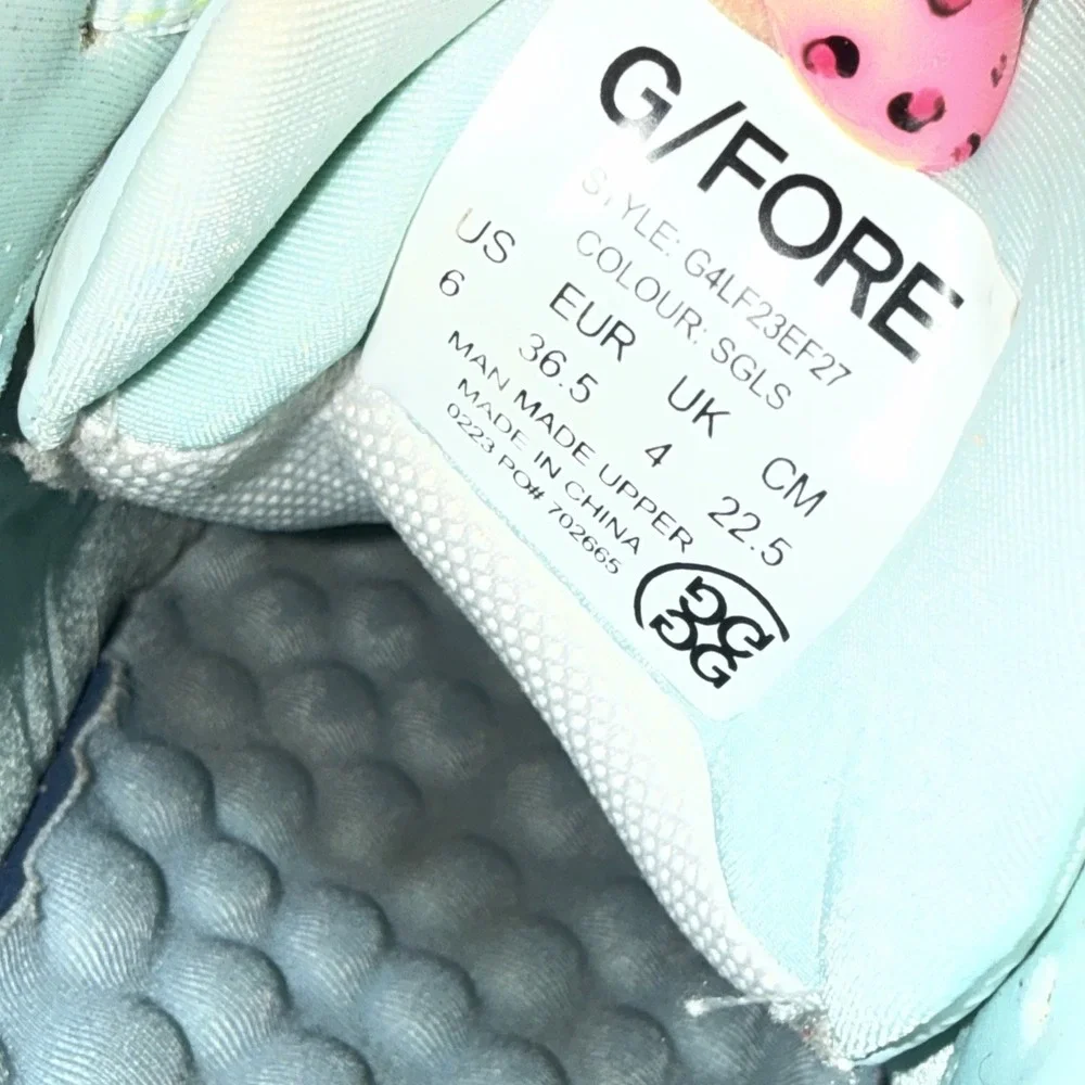 G/FORE MG4+ Gradient Pastel Seaglass Spikeless Waterproof Golf Shoes Women's 6